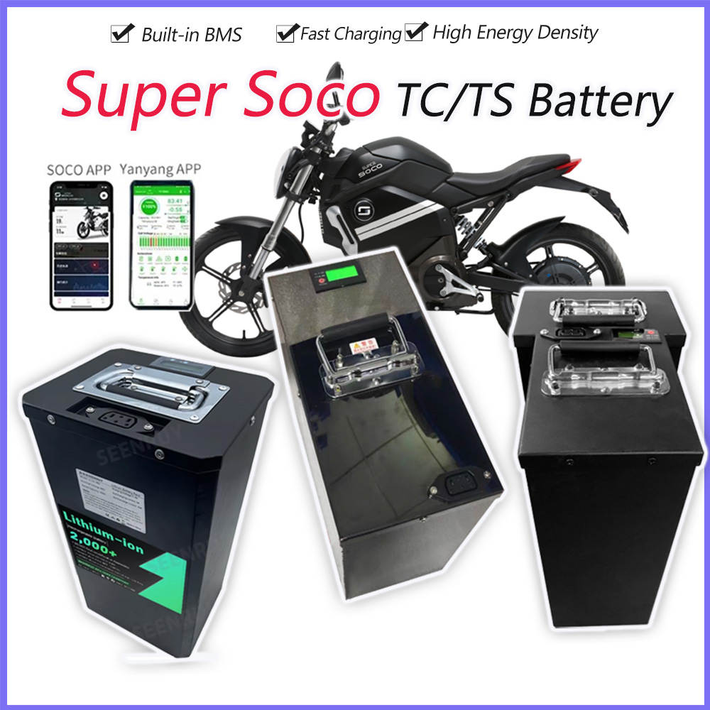 72V 30Ah Lifepo4 Battery Pack - Süper Soco TC TS Büyük Pil