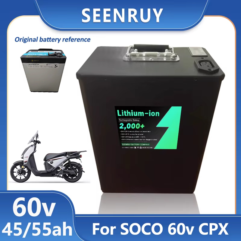 72V 30Ah Lifepo4 Battery Pack - Seenruy Super SOCO CPX Pil 60V
