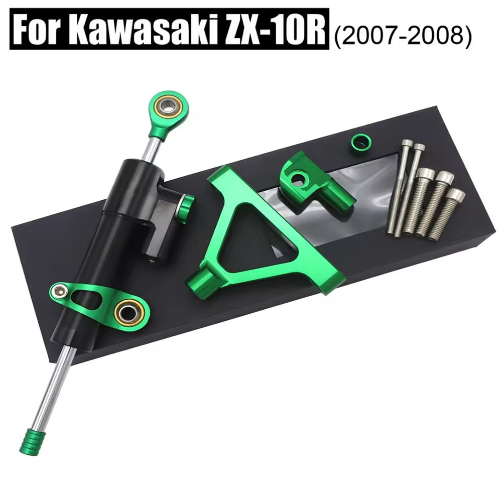 Steering Damper Stabilizer Kit Cnc - Kawasaki ZX10R 04-05 Yarış Motosikleti CNC