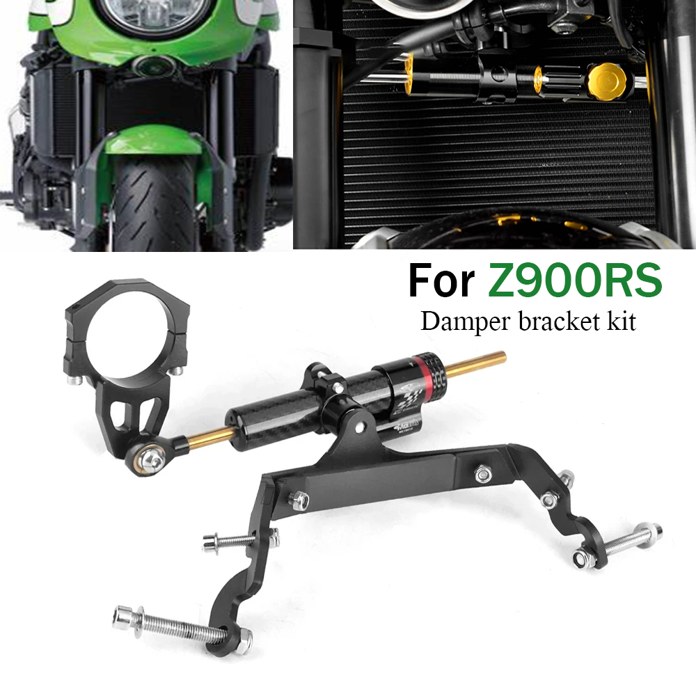 Steering Damper Stabilizer Kit Cnc - Kawasaki Z900RS z900rs Z900RS 2018-2024 Motosiklet