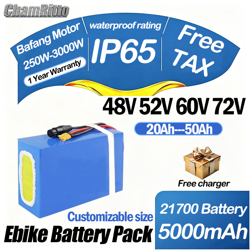 60V 72V 2000W e-bisiklet Elekt - 60V 30Ah 21700 Battery Pack incelemesi ve fiyatı