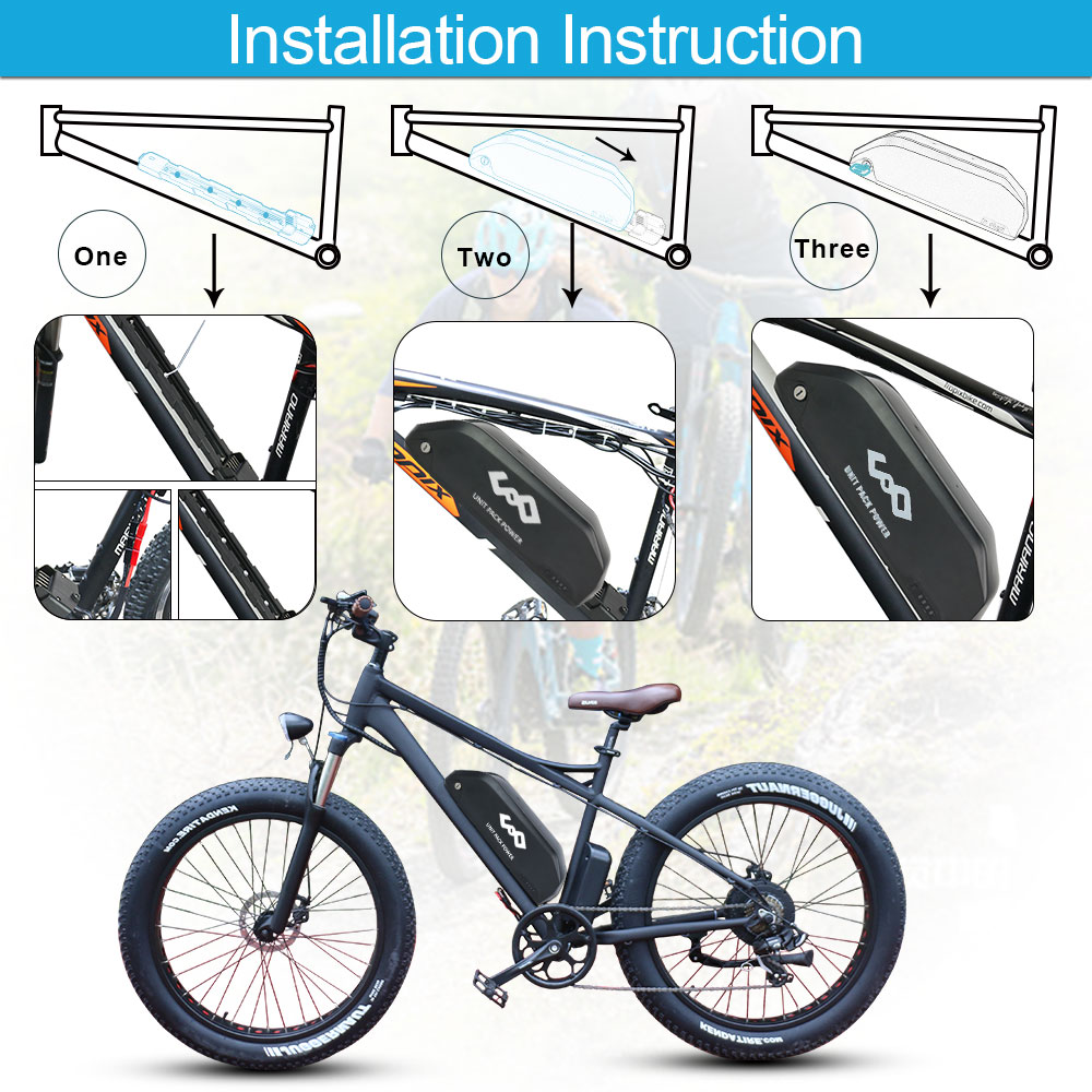 52V 25AH Downtube E-Bisiklet B - 60V 30Ah 21700 Battery Pack incelemesi ve fiyatı